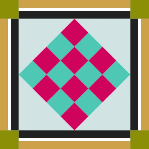 image of quilt block called Grandmothers Quilt